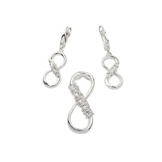 Silver Pendant decorated with zircons W 1786