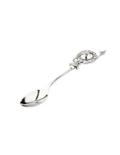 Silver spoon Sun LZ 05 with zircons - a keepsake for baptism