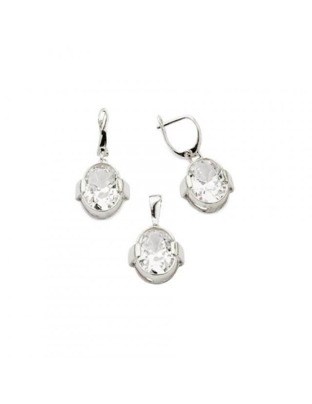 Silver earrings with cubic zirconia K 1789 Silver earrings with cubic zirconia K 1789