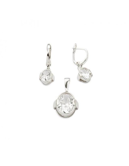 Silver earrings with zircons K2 1789 Silver earrings with zircons K2 1789