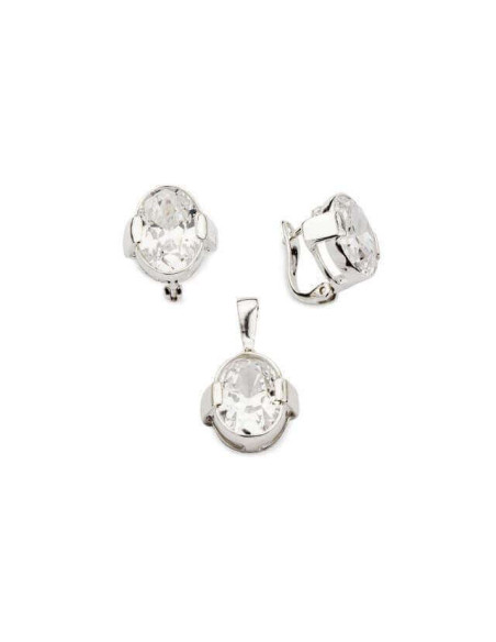 Silver earrings with zircons K3 1789 Silver earrings with zircons K3 1789