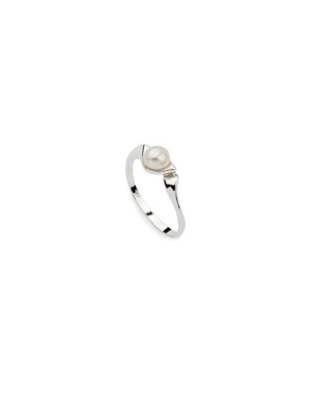 Silver pearl ring PK 971