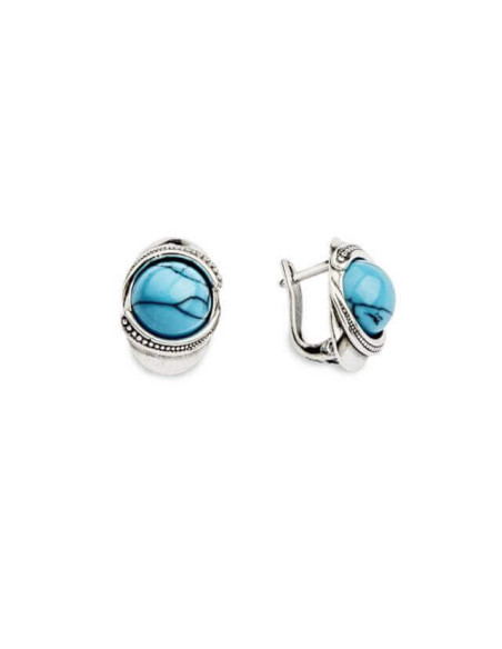 Silver earrings K3 1805 Turquoise Silver earrings K3 1805 Turquoise