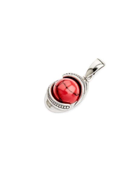 Silver pendant W 1805 Coral