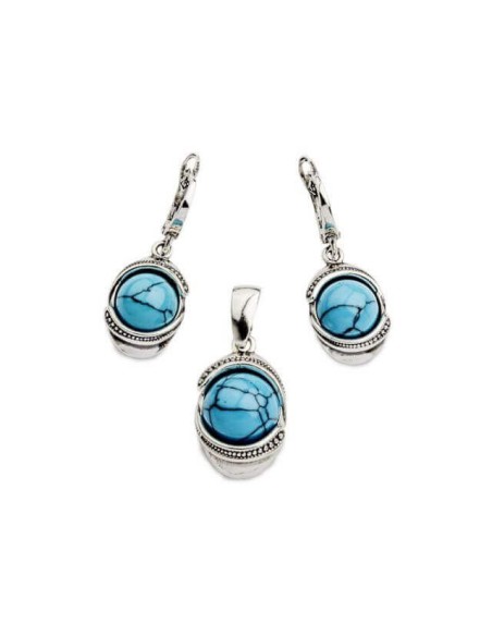 Silver pendant W 1805 Turquoise