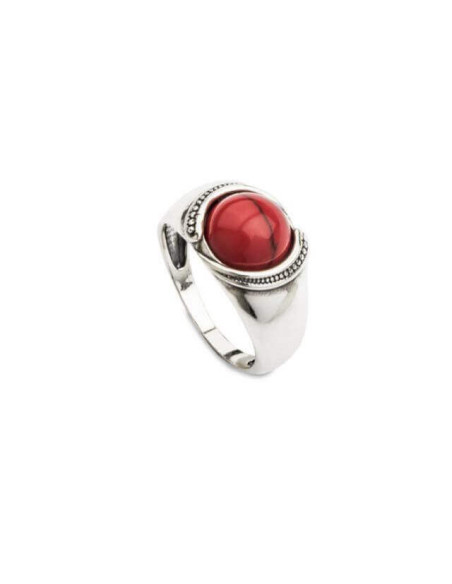 Oxidized silver ring PK 1805 Coral Oxidized silver ring PK 1805 Coral