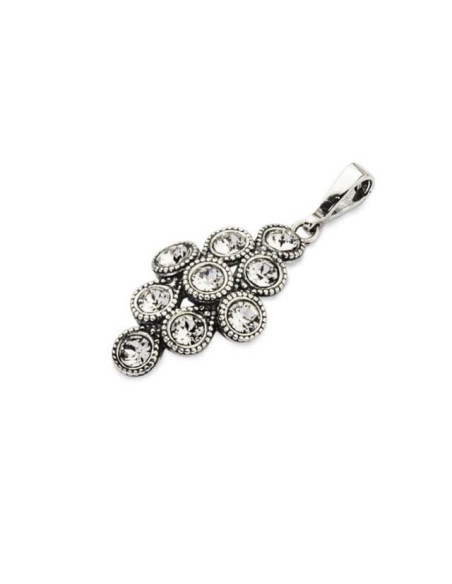 Srebrny oksydowany wisiorek Swarovski W 1807 Crystal