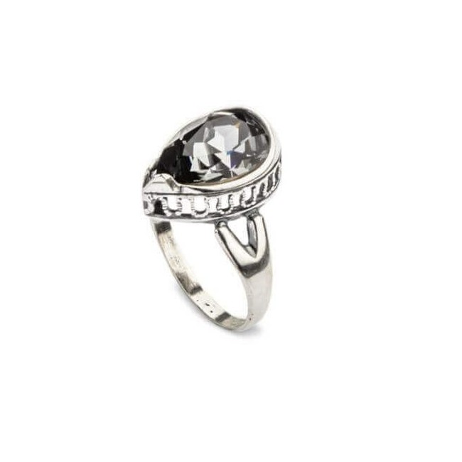 Silver ring with Swarovski crystals PK 1595 Silver Night