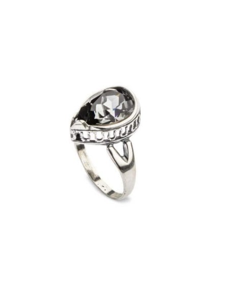 Srebrny pierścionek z kryształami Swarovskiego PK 1595 Silver Night