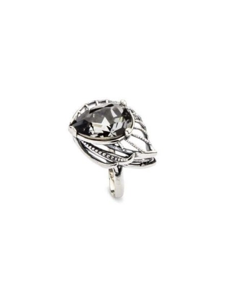 Silver ring with Swarovski crystals PK 1644 Silver Night