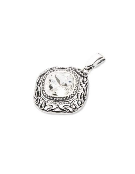 Silver Oxidized Pendant Swarovski W 1814 Crystal Silver Oxidized Pendant Swarovski W 1814 Crystal