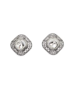 Swarovski K3 1814 Crystal oxidized silver earrings