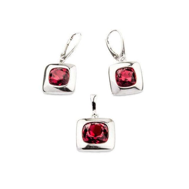 Swarovski Crystal K 1750 Silver Crystal Earrings