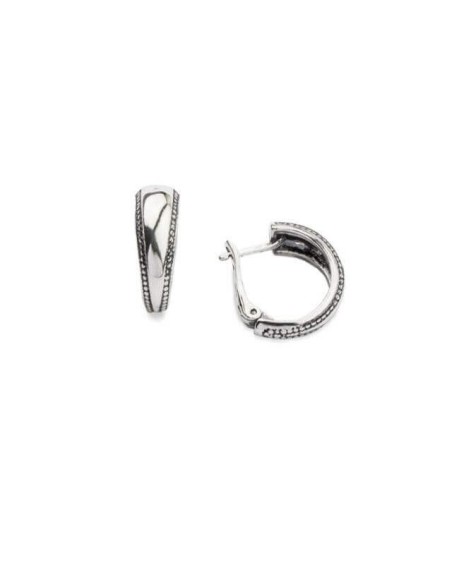 Silver oxidized earrings K3 1815