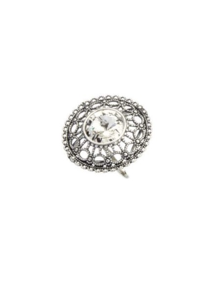Silver ring with Swarovski crystals PK 1719 Crystal