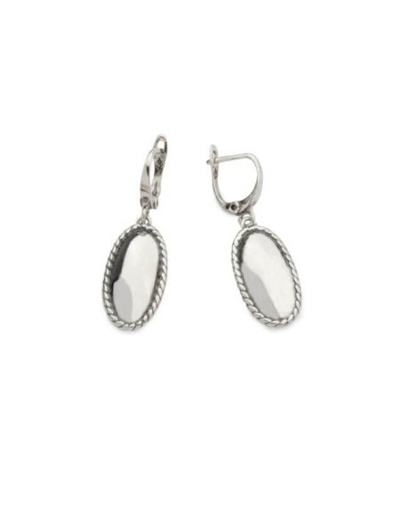 K 1820 oxidized silver earrings