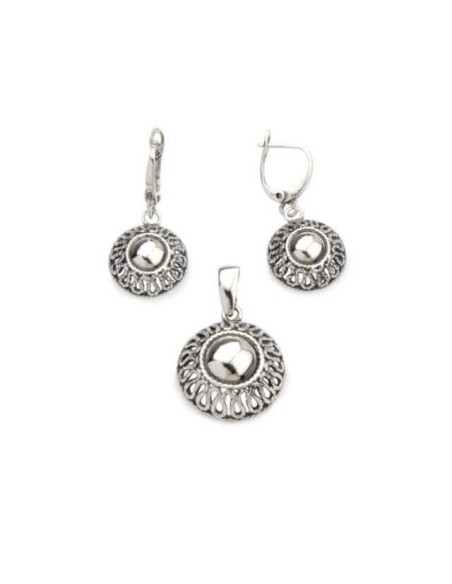 Silver earrings oxidized K 1825 Silver earrings oxidized K 1825