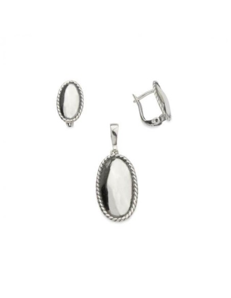 Srebrny wisiorek oksydowany W 1820|Polcaratdesign.pl Biżuteria