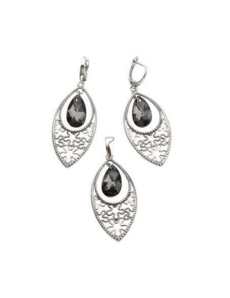 Swarovski silver set KPL 1824 Silver Night