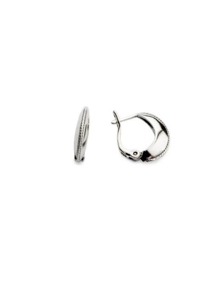 Silver oxidized earrings K3 1166