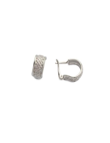 Rhodium plated silver earrings K3 1157