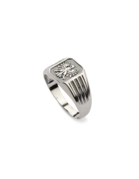 Silver signet ring Eagle PB 358