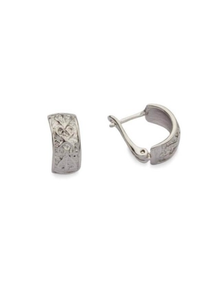 Rhodium plated silver earrings K3 1168