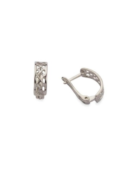 Rhodium plated silver earrings K3 1169