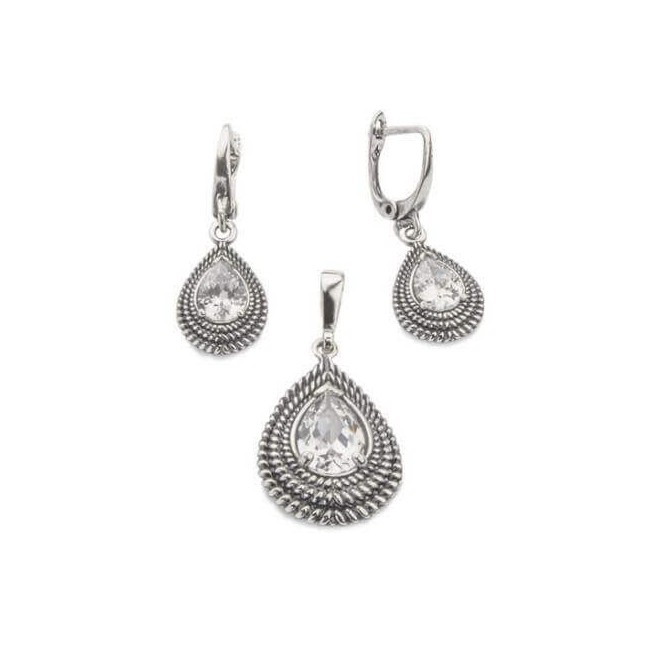 Silver pendant with cubic zirconia W 1833