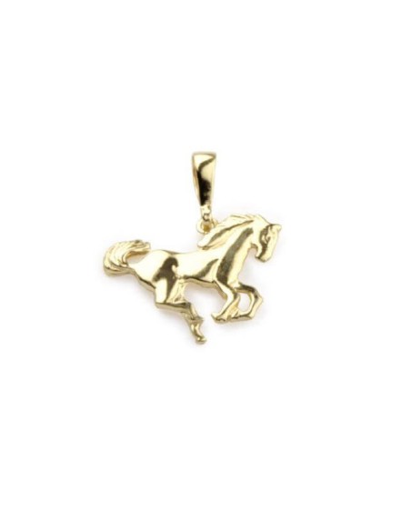 Gold-plated silver pendant Horse W 1206
