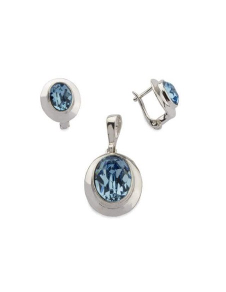 Silver pendant with crystal W 1860