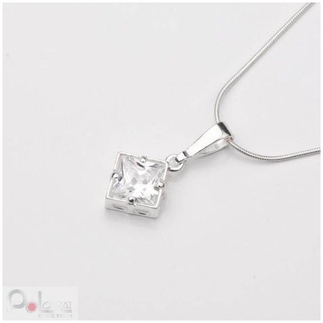 Silver set with cubic zirconia KPL 737