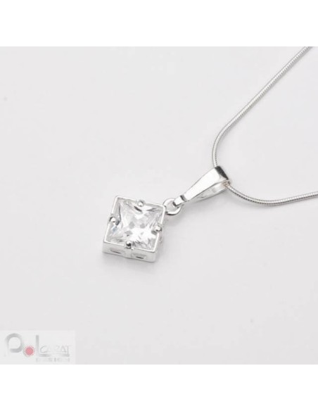 Silver set with cubic zirconia KPL 737