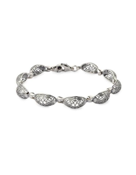 Silver bracelet oval symmetry L 1879