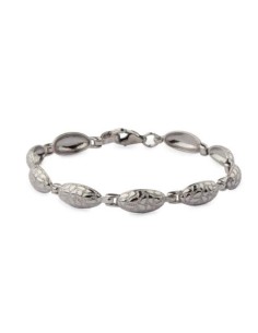 Silver rhodium-plated bracelet petals in oval L 1853