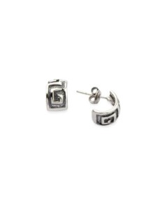 Silver stud earrings rounded 'Greek' KST 1195
