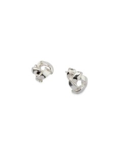 Silver stud earrings 'columns' KST 1200