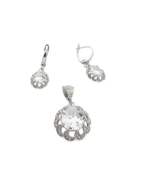 Silver rhodium-plated earrings with cubic zirconia K3 1885 Silver rhodium-plated earrings with cubic zirconia K3 1885