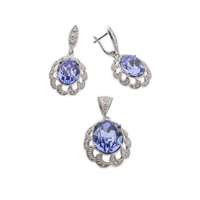 Silver pendant with Swarovski crystal W 1885