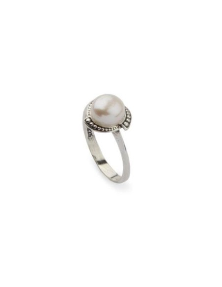 Silver pearl ring PK 1883