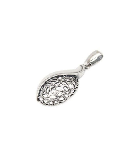 Silver oxidized pendant W 1884