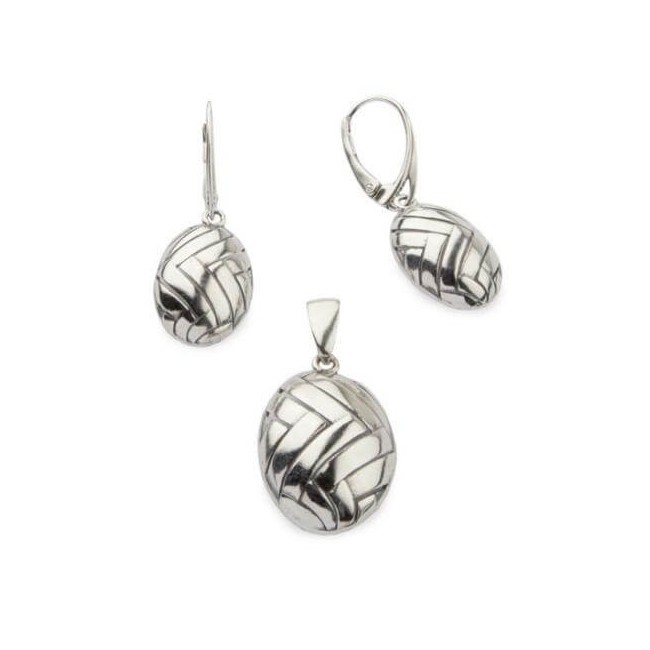 Srebrny oksydowany wisiorek W 1855|Polcaratdesign.pl Biżuteria