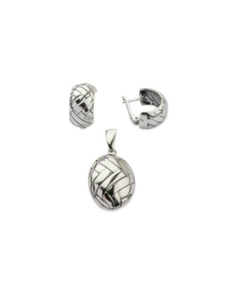 Silver oxidized pendant W 1855 Silver oxidized pendant W 1855