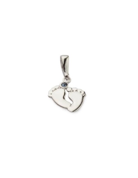 Silver pendant with Swarovski crystal FEET W 1227