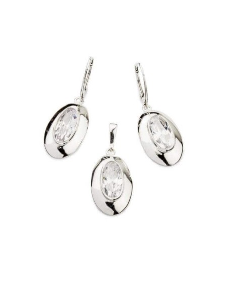 Silver earrings with cubic zirconia K 1792 Silver earrings with cubic zirconia K 1792