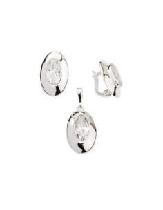 Silver ring with white zircon PK 1792 2