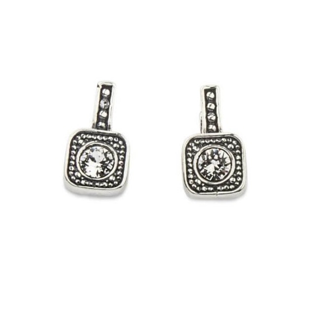 Silver earrings with Swarovski crystals K3 1798