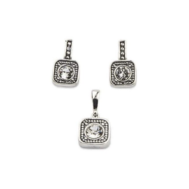 Silver pendant with Swarovski crystal W 1798