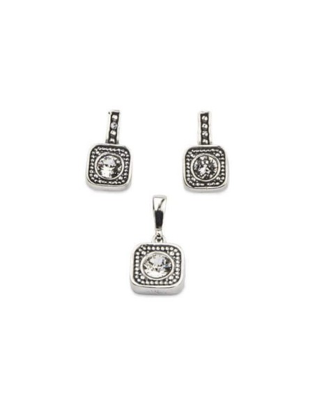 Silver pendant with Swarovski crystal W 1798