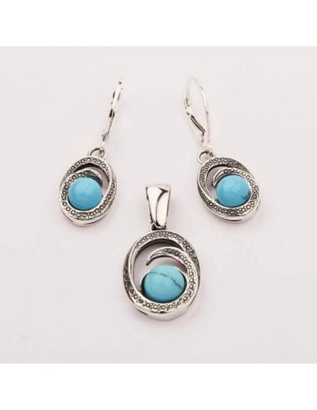 Silver bracelet with turquoise L 1561 turquoise